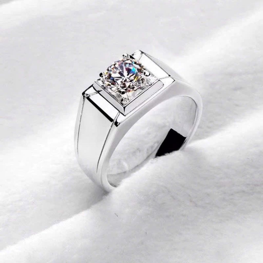 nhẫn nam bạch kim