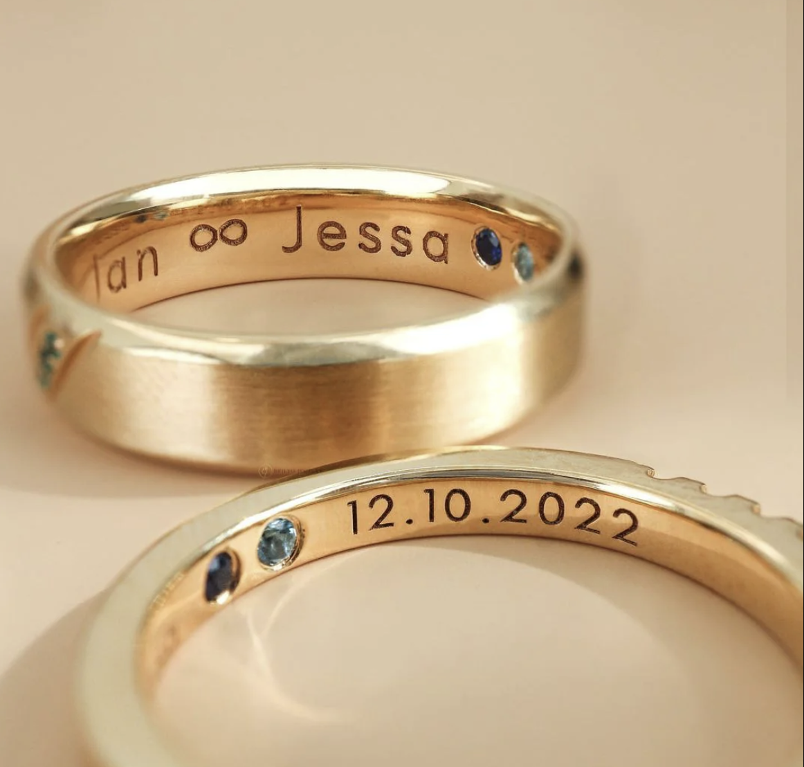 nhẫn cưới thiết kế riêng cá nhân hóa