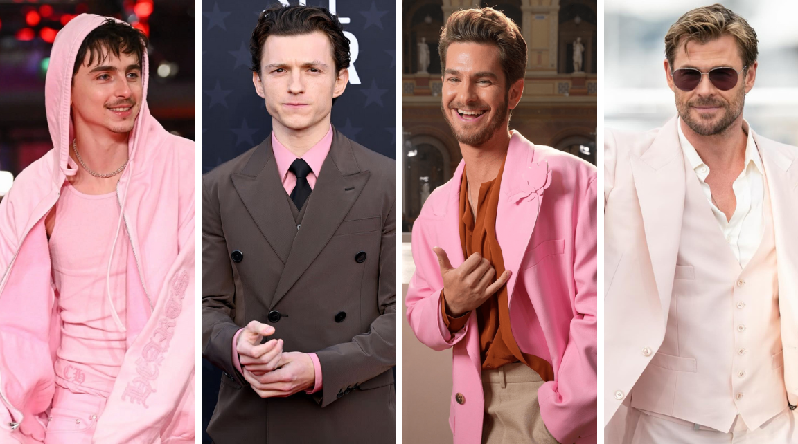 Khi sao nam tự tin diện sắc hồng trên thảm đỏ