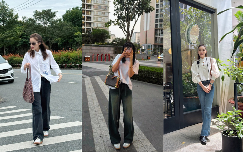 Học 'lỏm' bí quyết phối quần jeans hack tuổi đỉnh cao của Hoa Hậu Kỳ Duyên!