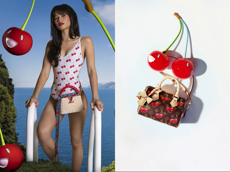 Họa tiết cherry: Nét chấm phá ngọt ngào cho những bản phối sang thu. Ảnh 3