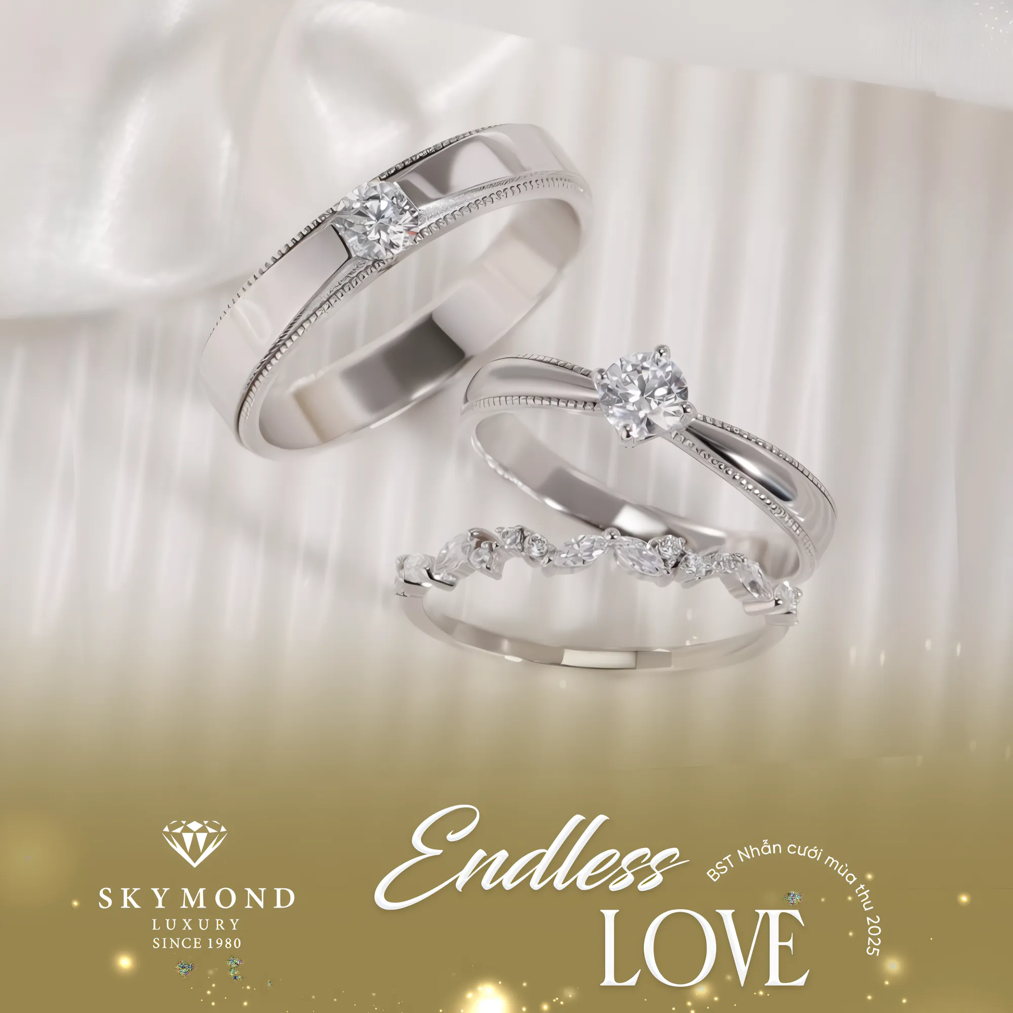nhẫn cưới skymond luxury