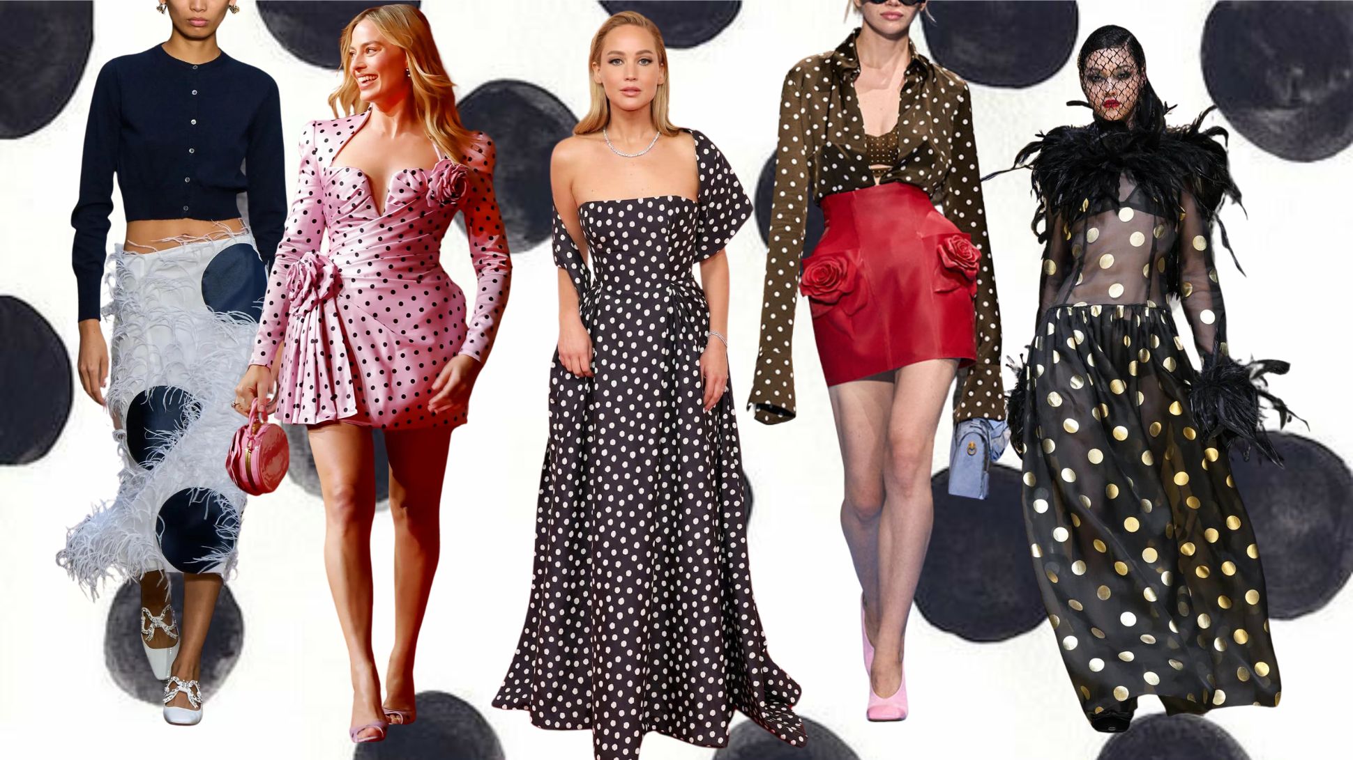 Chấm bi – Nét chấm phá cổ điển và màn trở lại đầy cuốn hút trong làng mốt thế giới