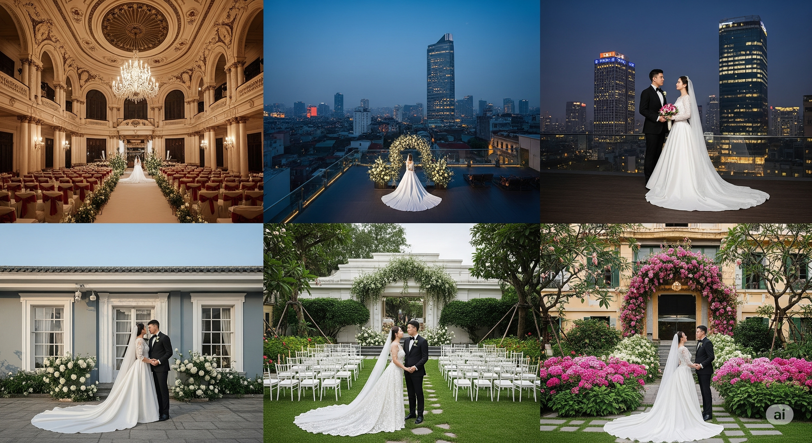 5 địa điểm tổ chức tiệc cưới đẹp nhất tại Hà Nội