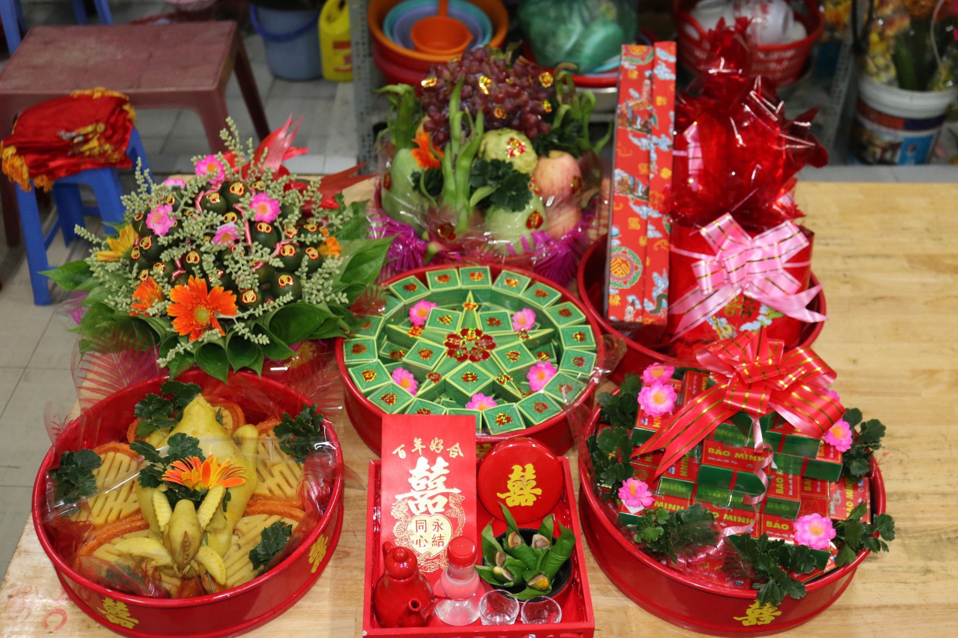 lễ vật ăn hỏi miền Trung