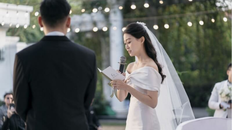 Mẫu bài phát biểu của cô dâu trong lễ cưới