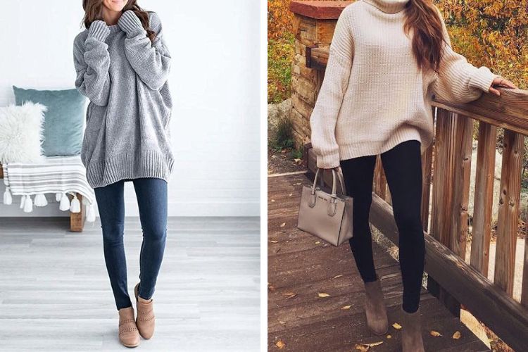 Áo len dáng dài mặc với gì giúp nàng TRẺ TRUNG, sành điệu