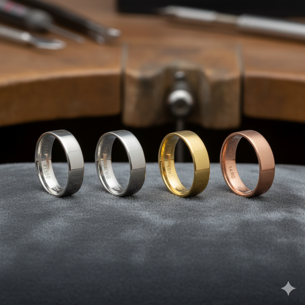 chất liệu nhẫn cưới